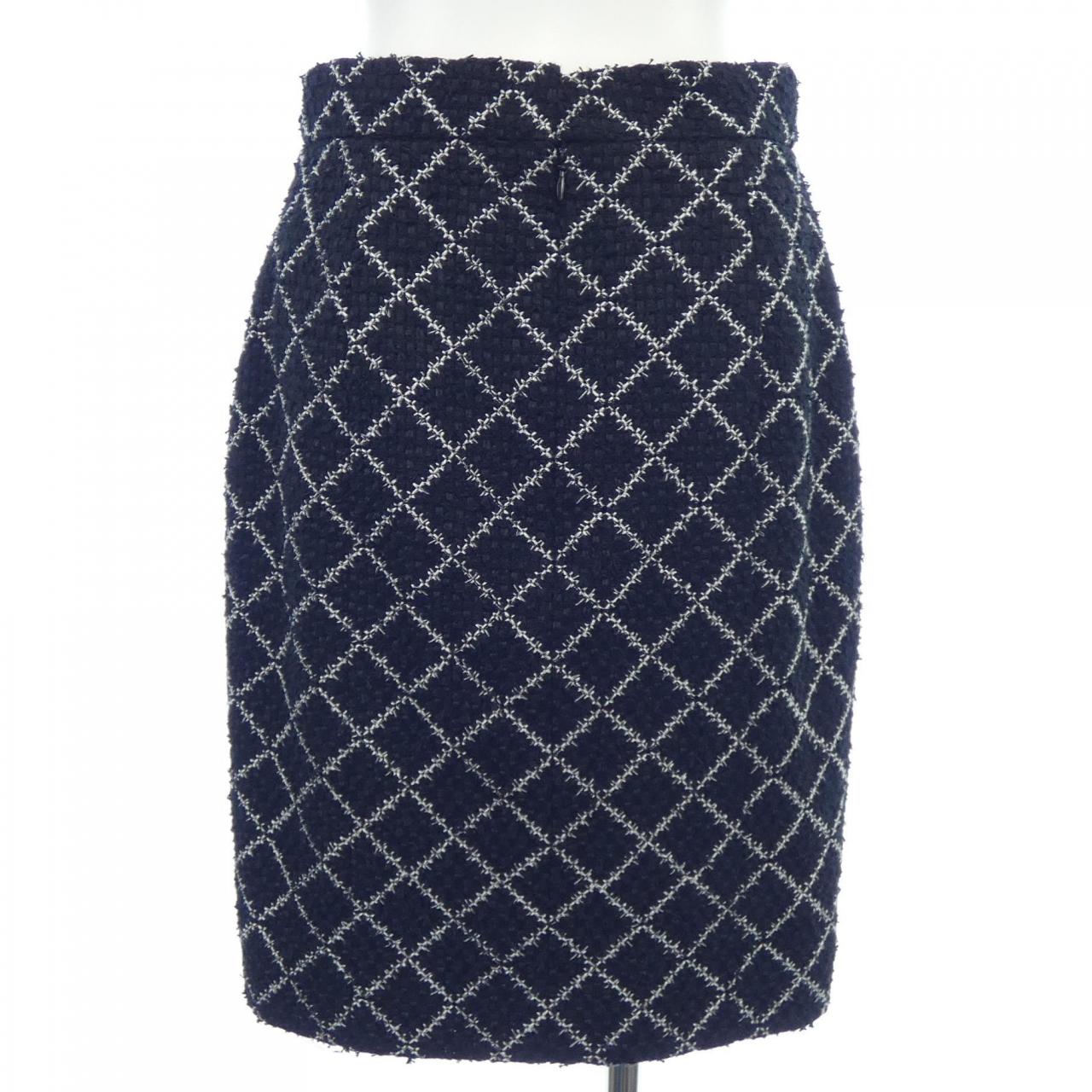 Chanel Silk Blend Skirt
