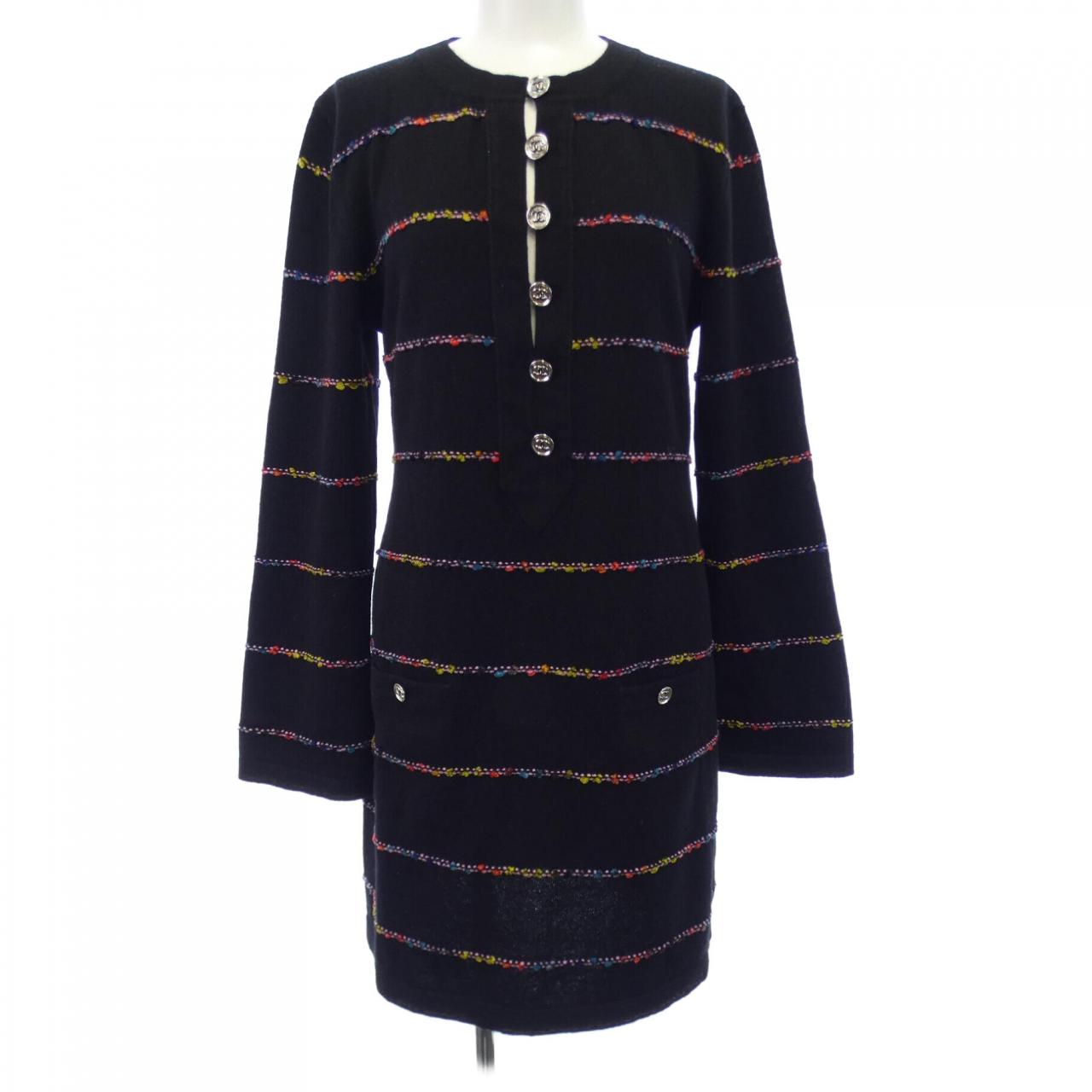 Chanel P75372K10818 23A Cashmere Dress