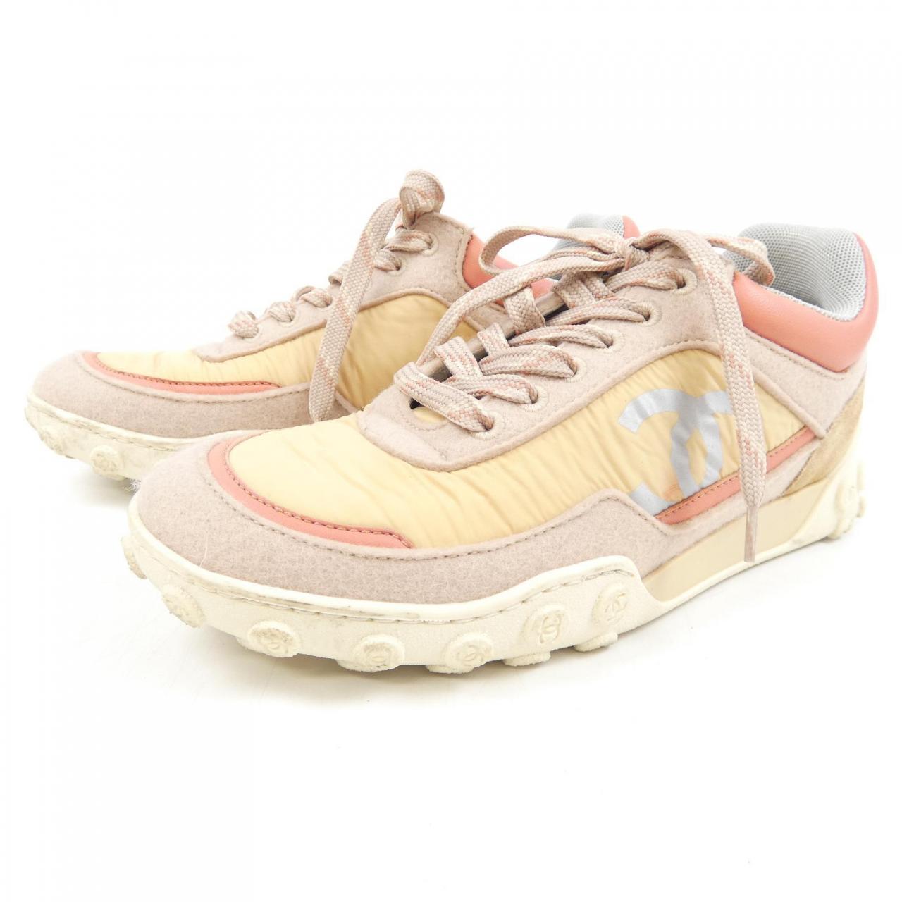 Chanel G34086Y53847 Wool/Nylon/Lamb/Suede Calf Sneaker
