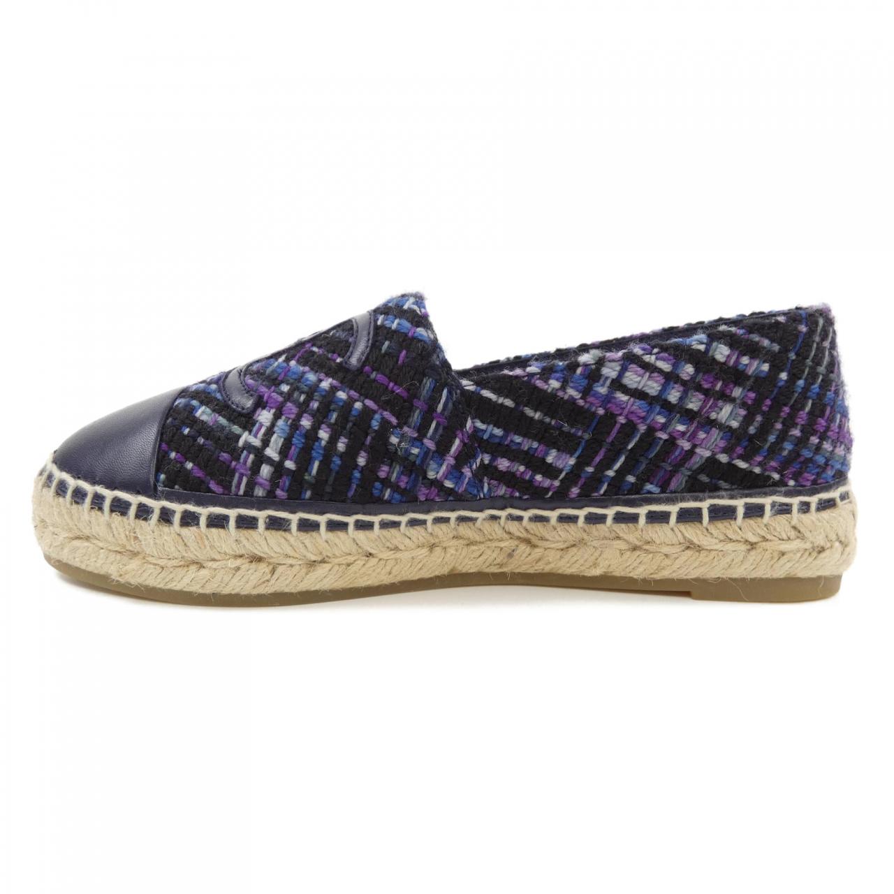 Chanel G29762B14090 Wool Tweed&Lambskin Shoes