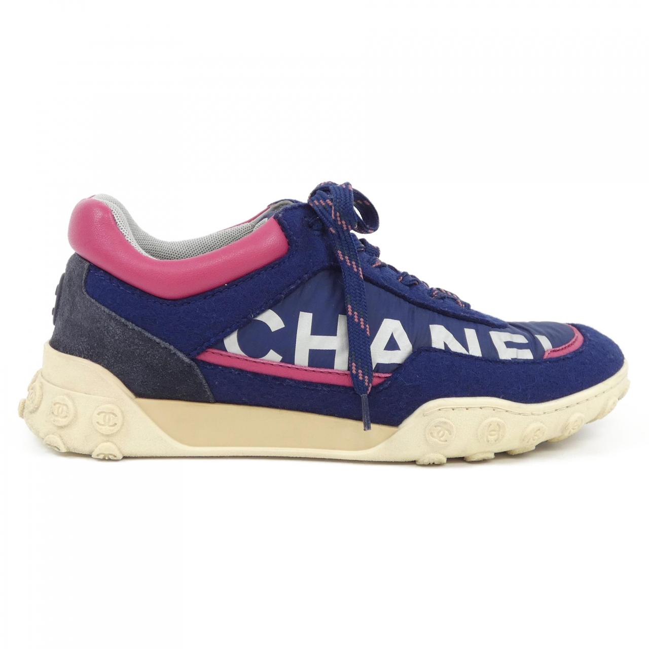 Chanel G34086Y53847 Wool/Nylon/Lamb/Suede Calf Sneaker