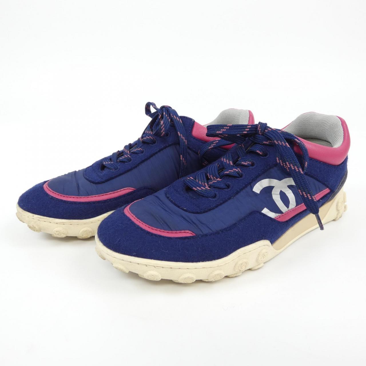 Chanel G34086Y53847 Wool/Nylon/Lamb/Suede Calf Sneaker