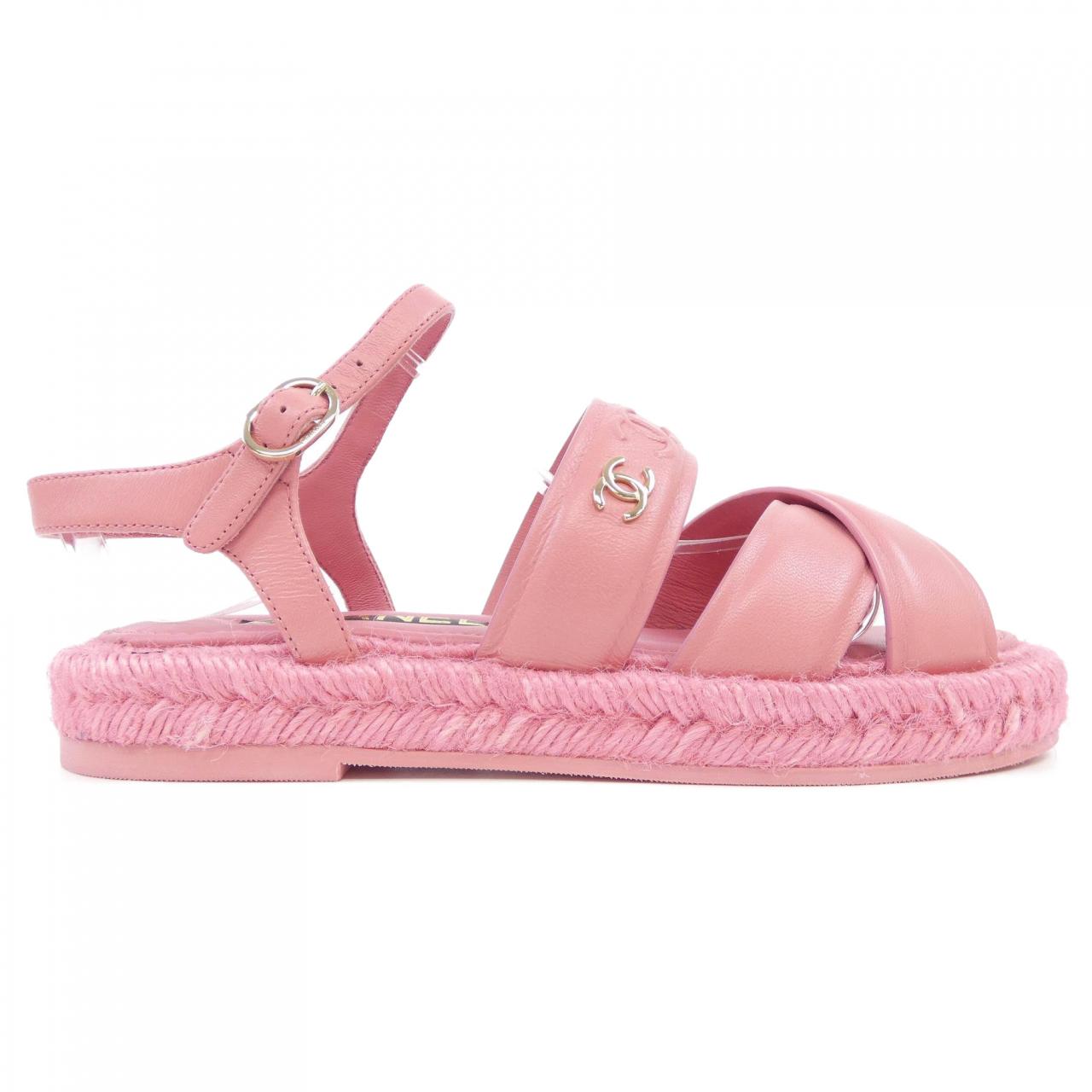 Chanel G39776X56890 Lambskin Sandals