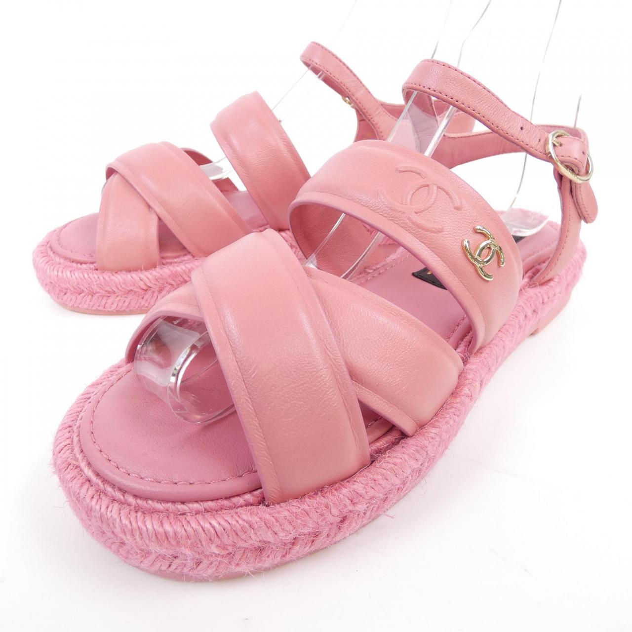 Chanel G39776X56890 Lambskin Sandals