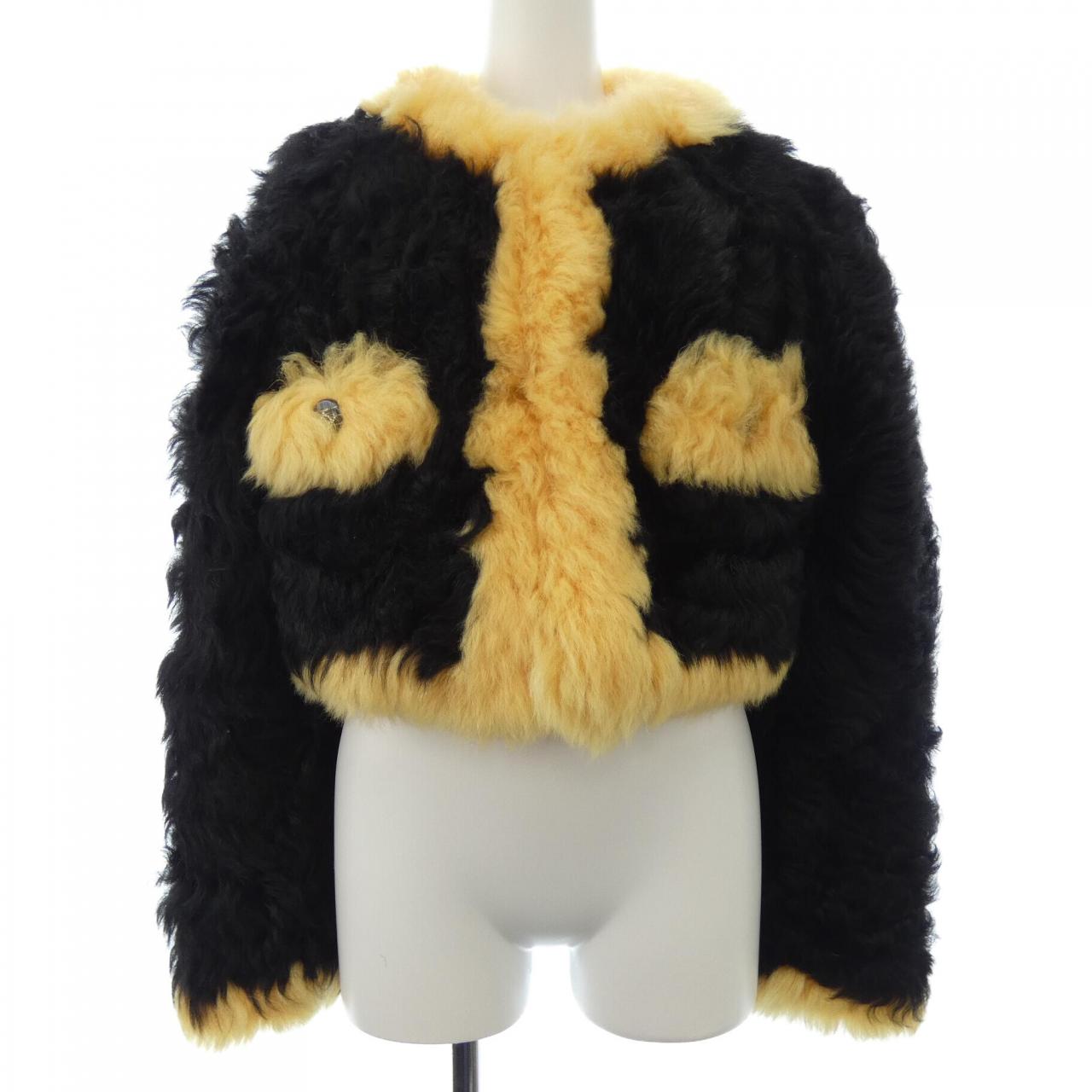Chanel P71635C63182 Lamb Fur Jacket