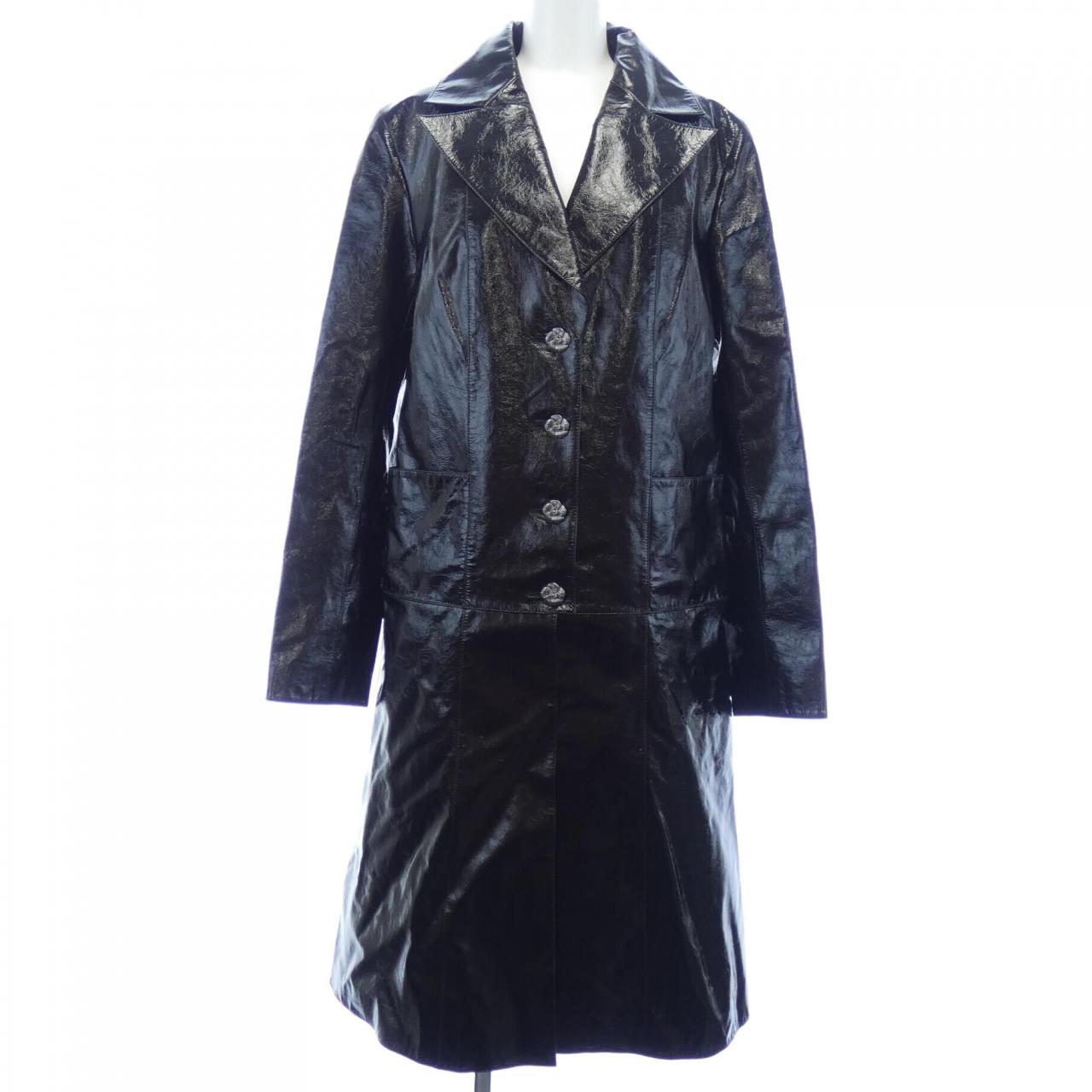 Chanel P75961C67820 Leather Coat
