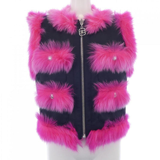 Chanel Lambskin Shearling Vest