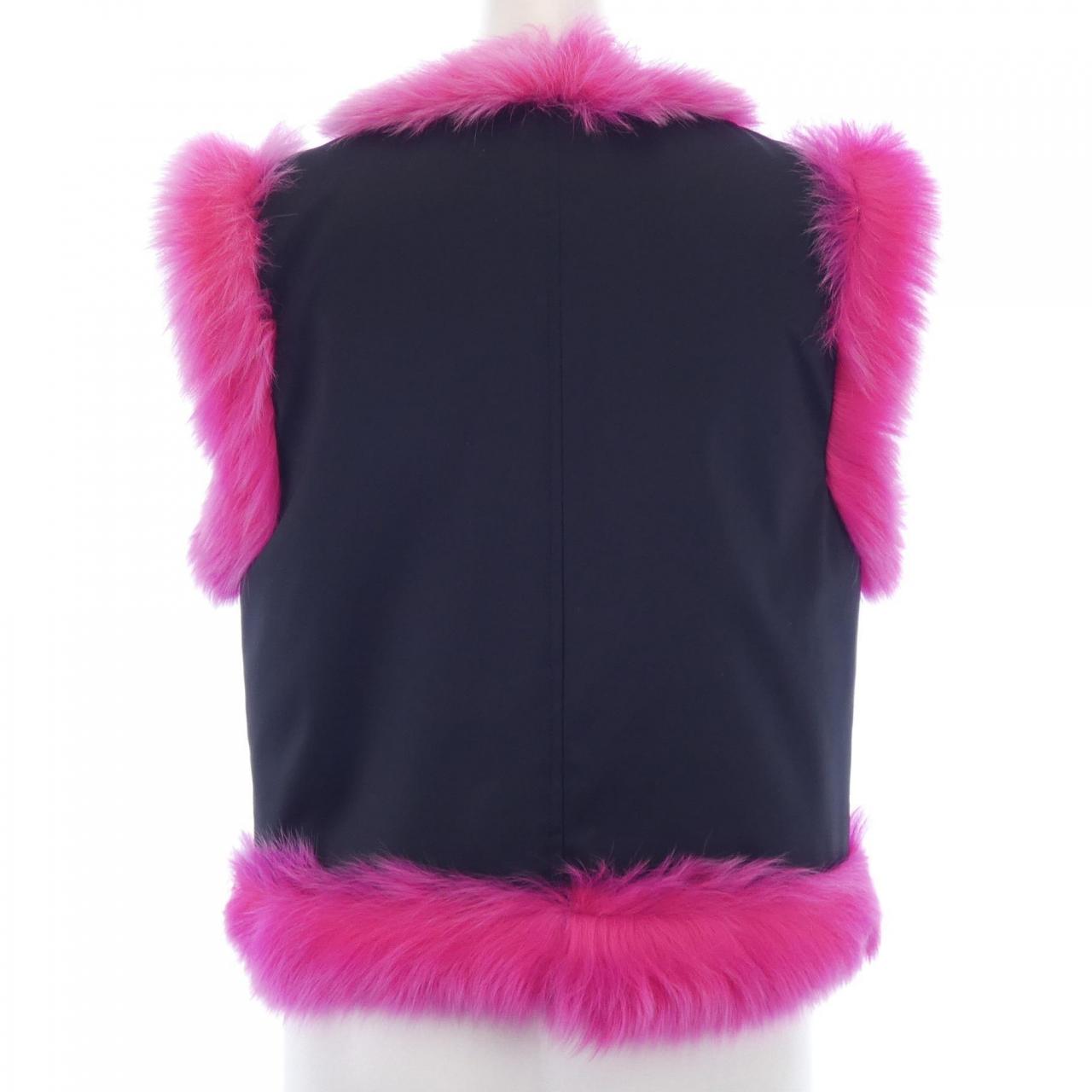 Chanel Lambskin Shearling Vest