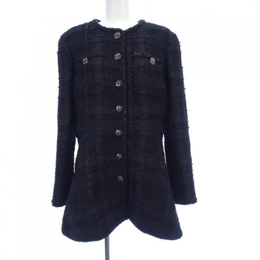 Chanel No Collar Jacket Jacket