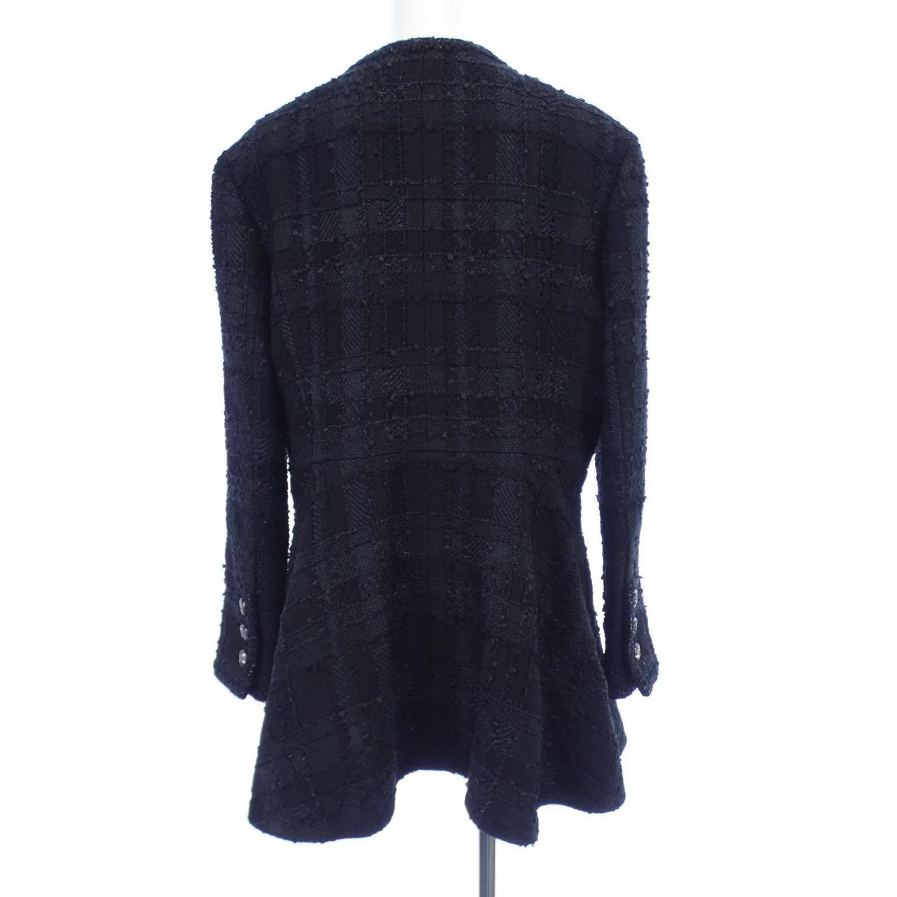 Chanel No Collar Jacket Jacket
