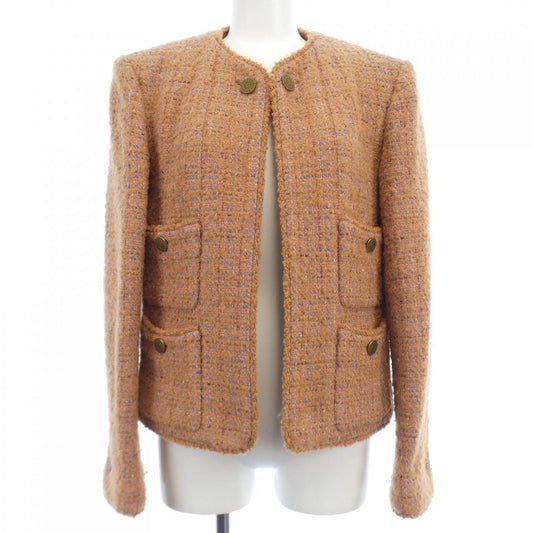 Chanel No Collar Jacket Jacket