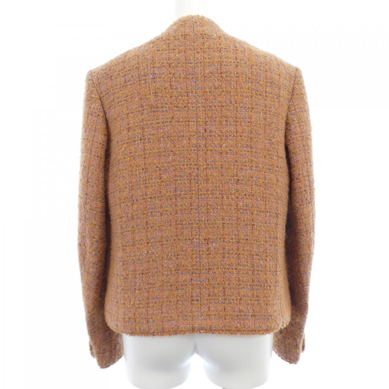 Chanel No Collar Jacket Jacket