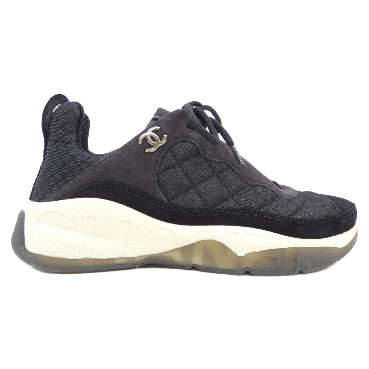Chanel G38290Y55656 Mesh Suede Sneakers