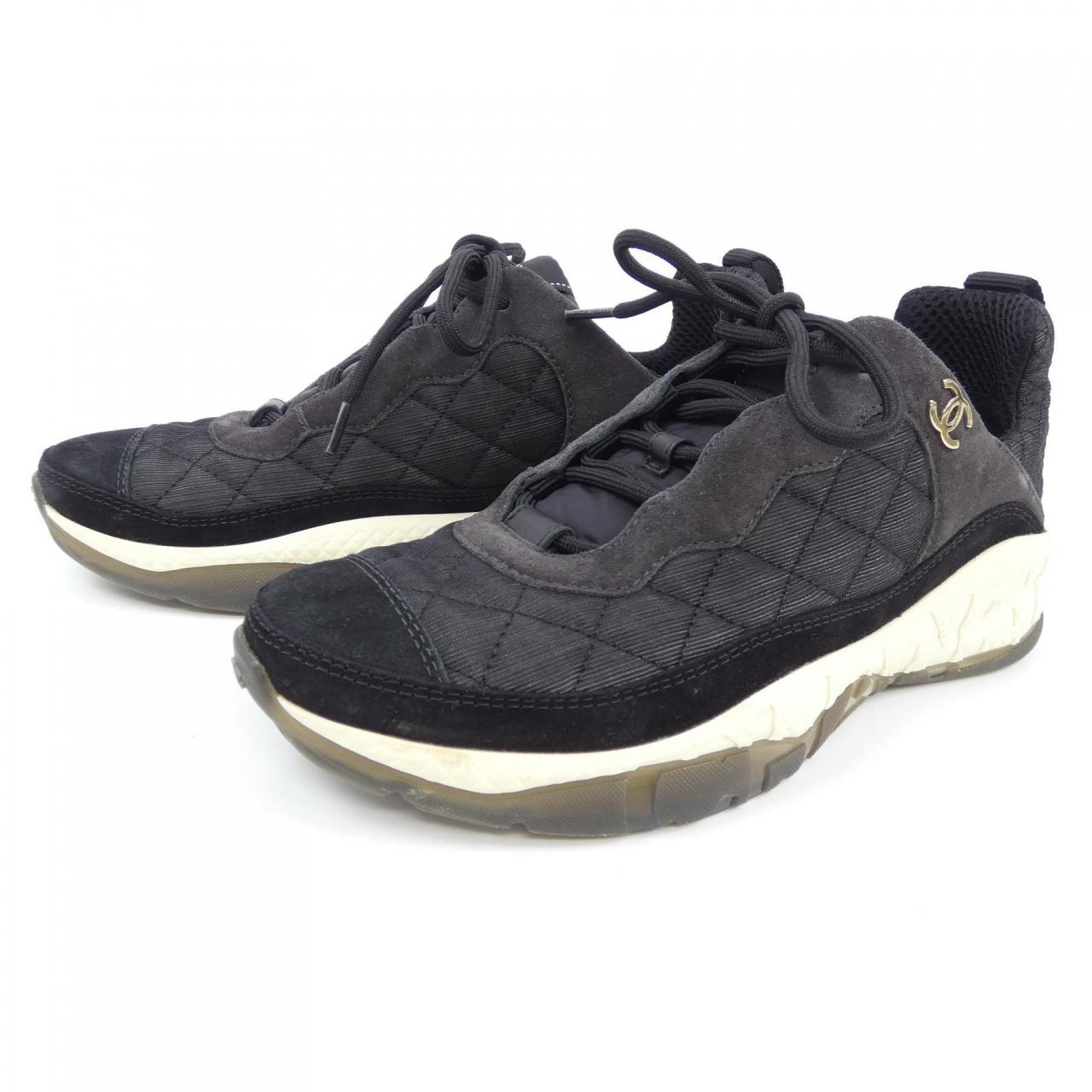 Chanel G38290Y55656 Mesh Suede Sneakers