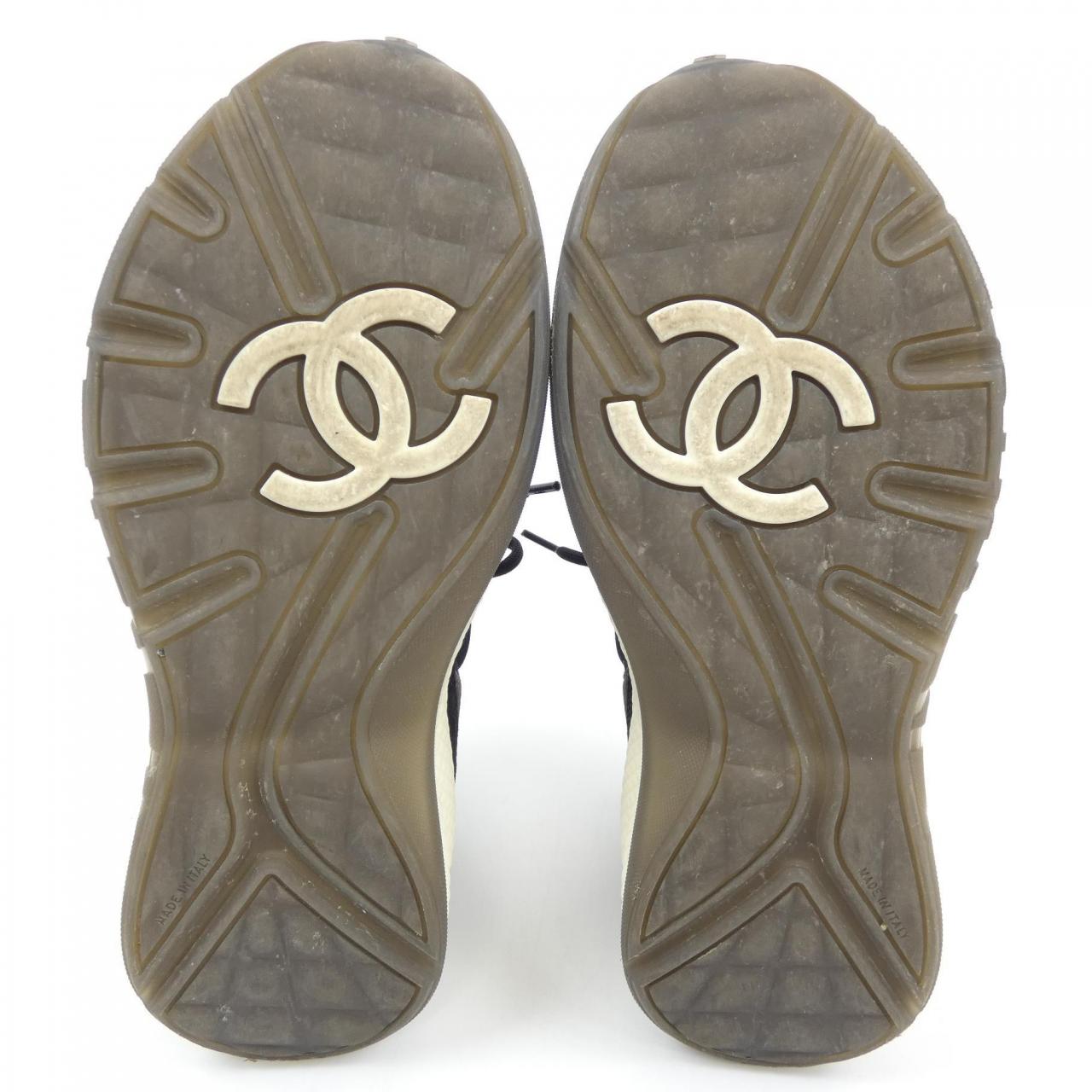 Chanel G38290Y55656 Mesh Suede Sneakers