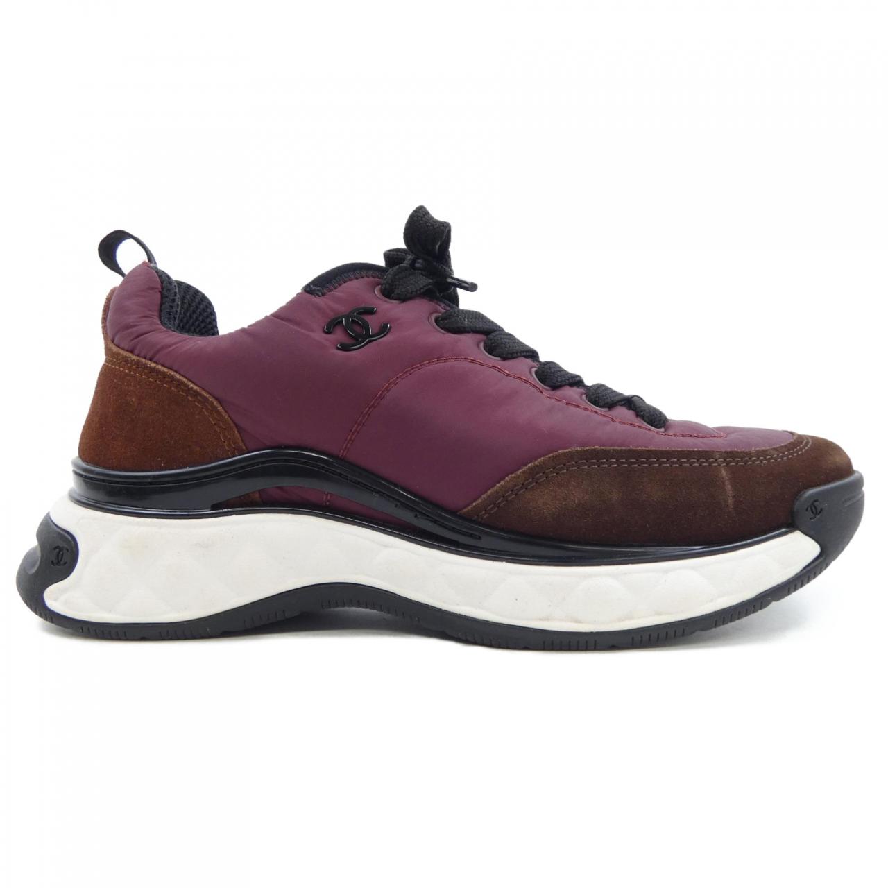 Chanel G38035Y55299 Nylon Suede Sneakers