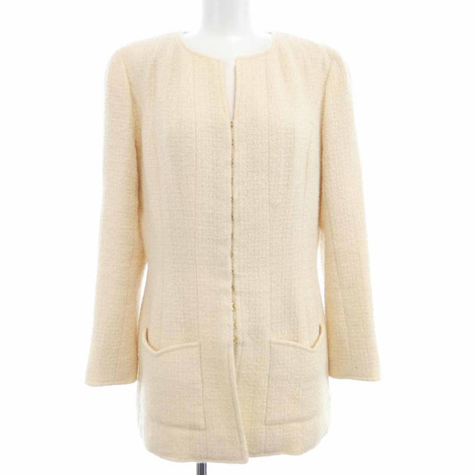 Chanel No Collar Jacket Jacket