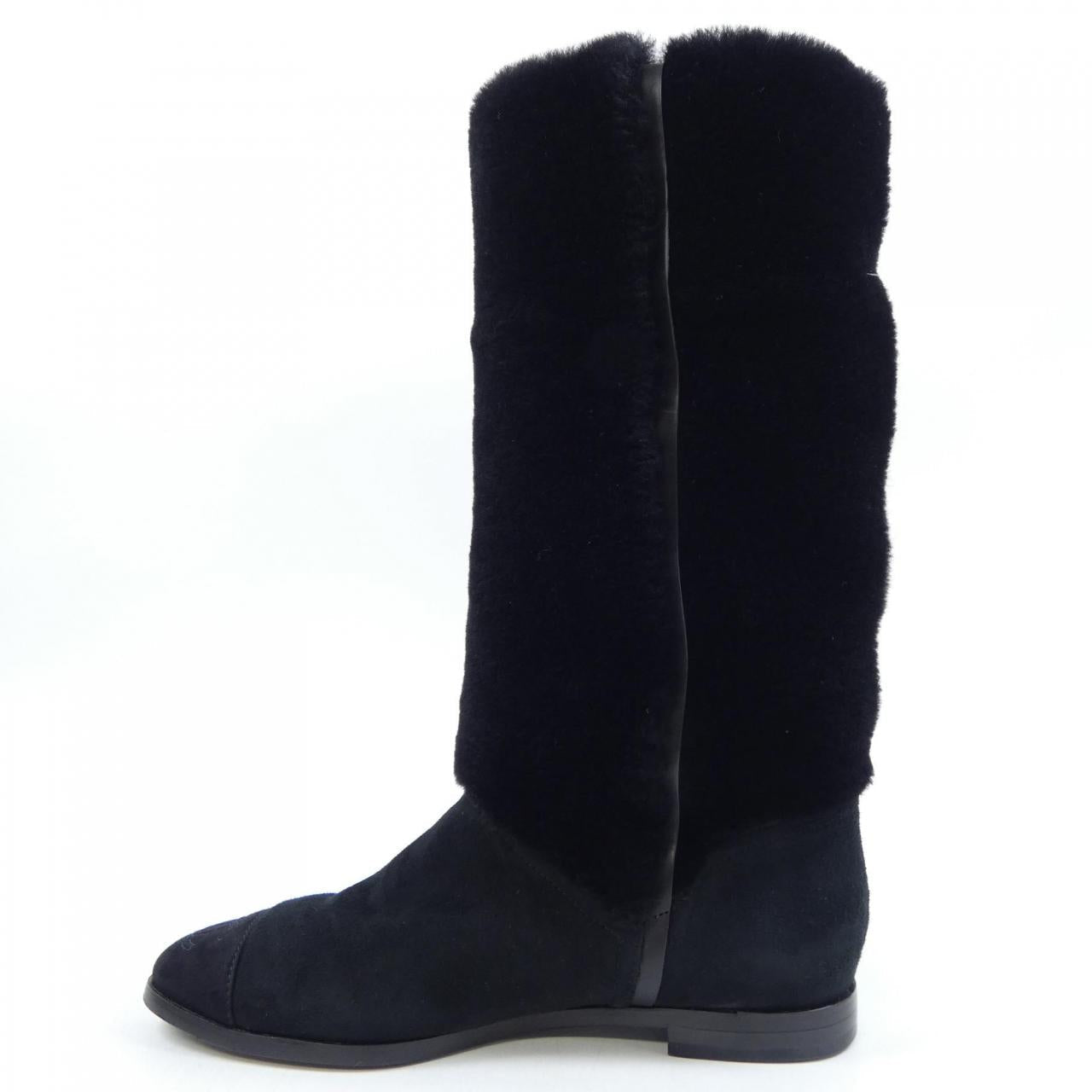 Chanel Shearling Long Boots