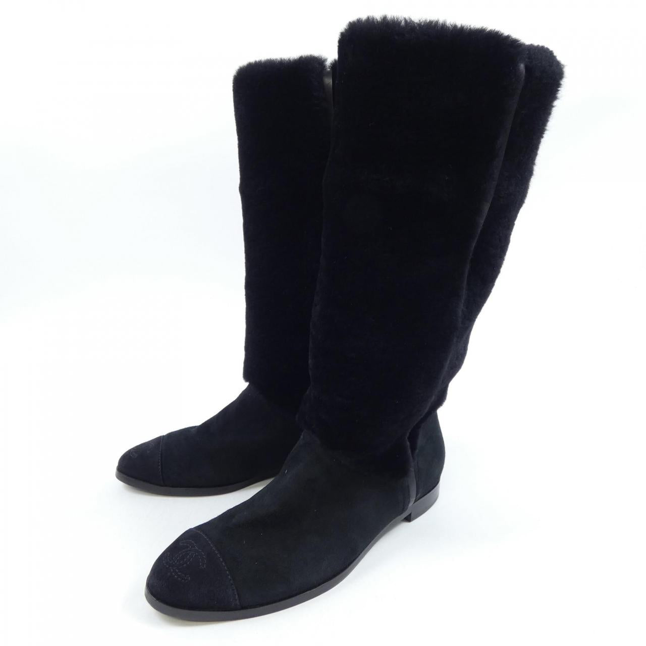 Chanel Shearling Long Boots