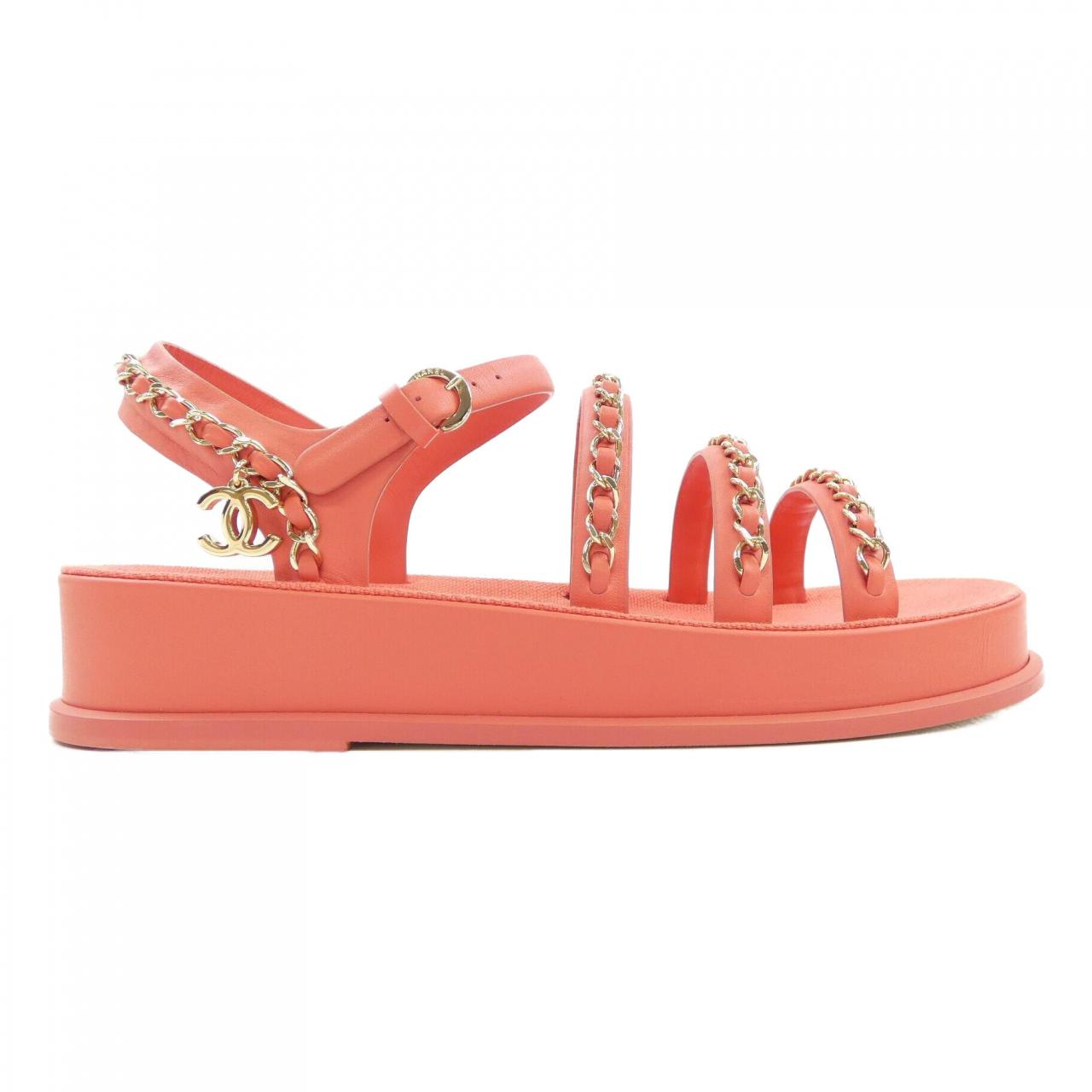 Chanel G37140X56099 Calfskin Sandals