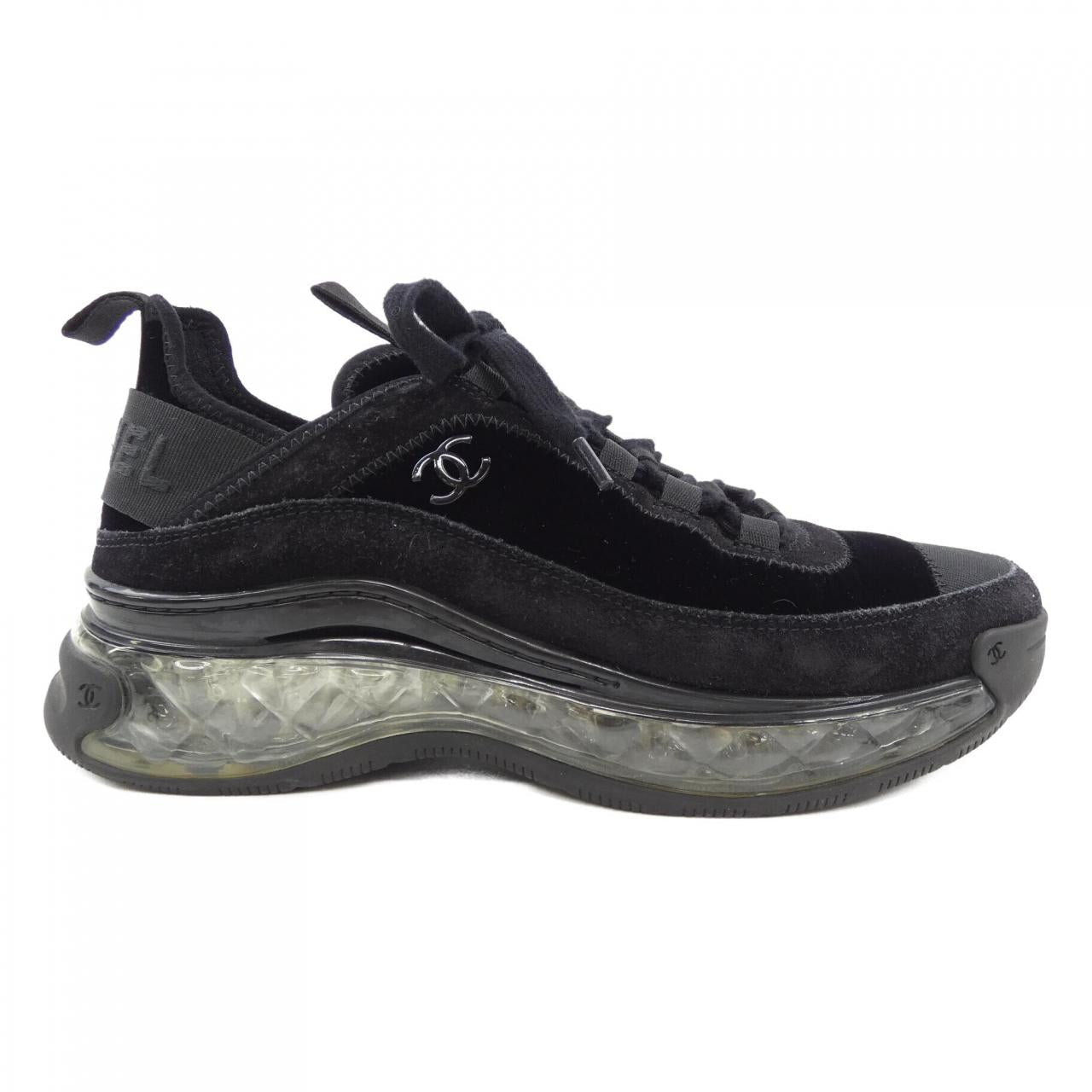 Chanel G36299Y54086 Suede Calfskin Velvet Grosgrain Sneakers