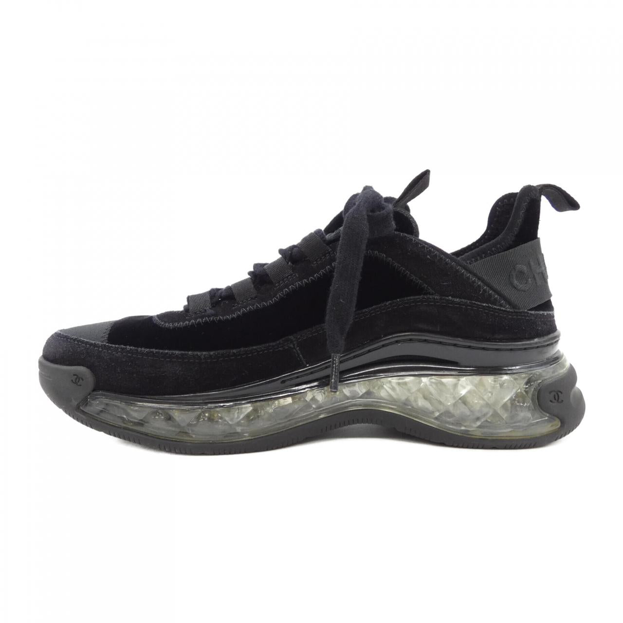 Chanel G36299Y54086 Suede Calfskin Velvet Grosgrain Sneakers