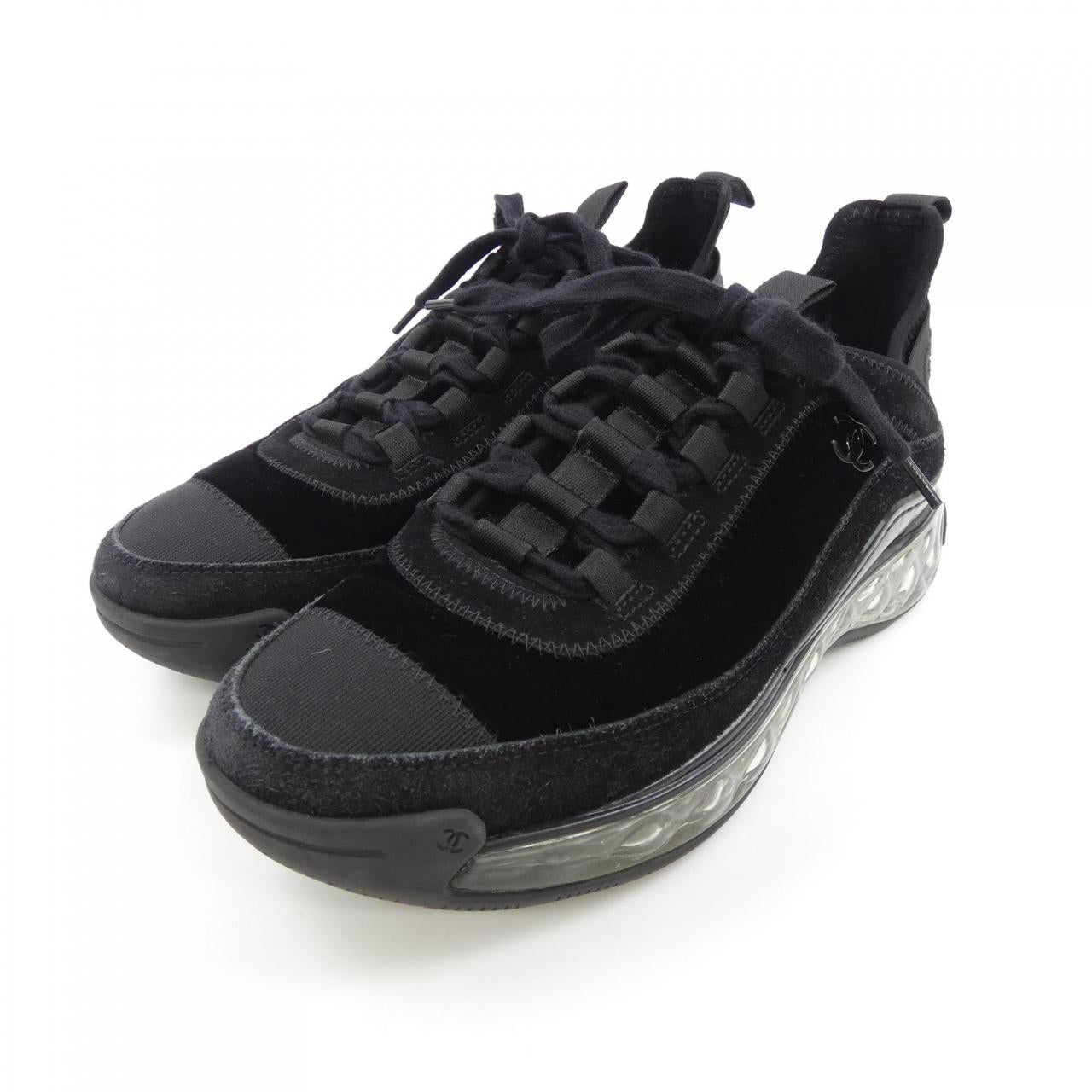 Chanel G36299Y54086 Suede Calfskin Velvet Grosgrain Sneakers