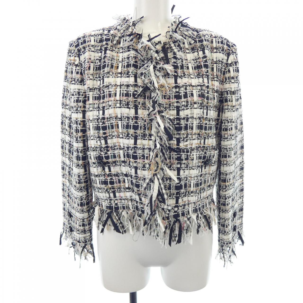Chanel P71839V63533 Collarless Jacket Jacket