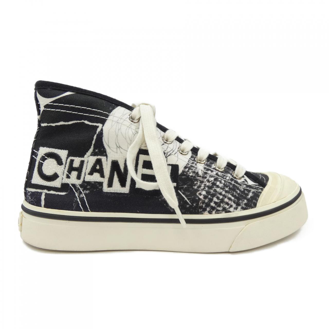 Chanel G35960X51691 Print Fabric Sneakers