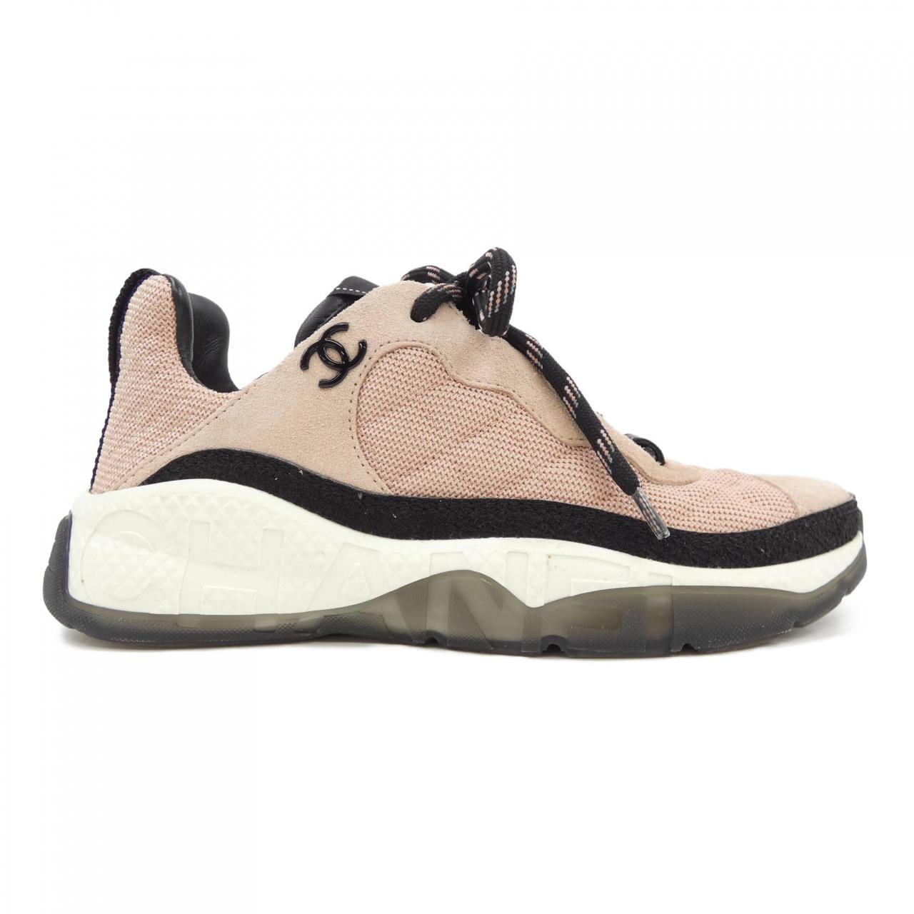 Chanel G38290Y55436 Fabric Suede Calfskin Sneakers