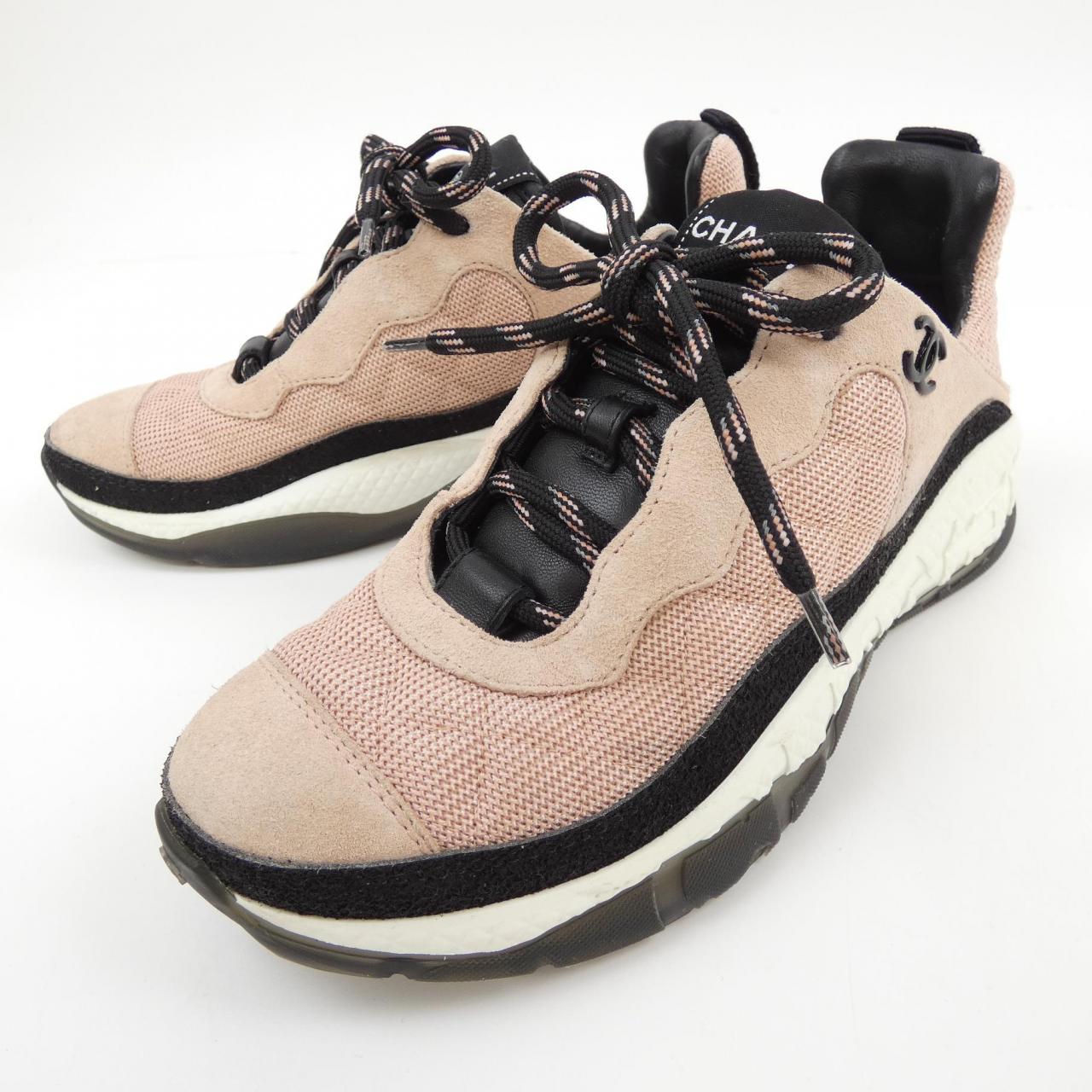 Chanel G38290Y55436 Fabric Suede Calfskin Sneakers
