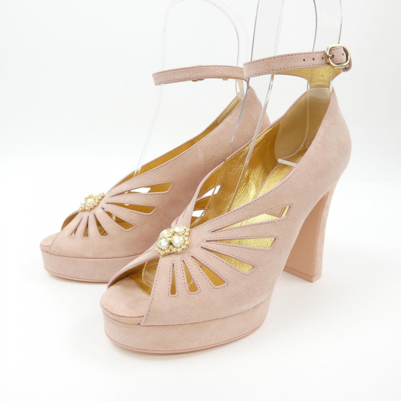 Chanel G45455B15154 Suede Calfskin Sandals