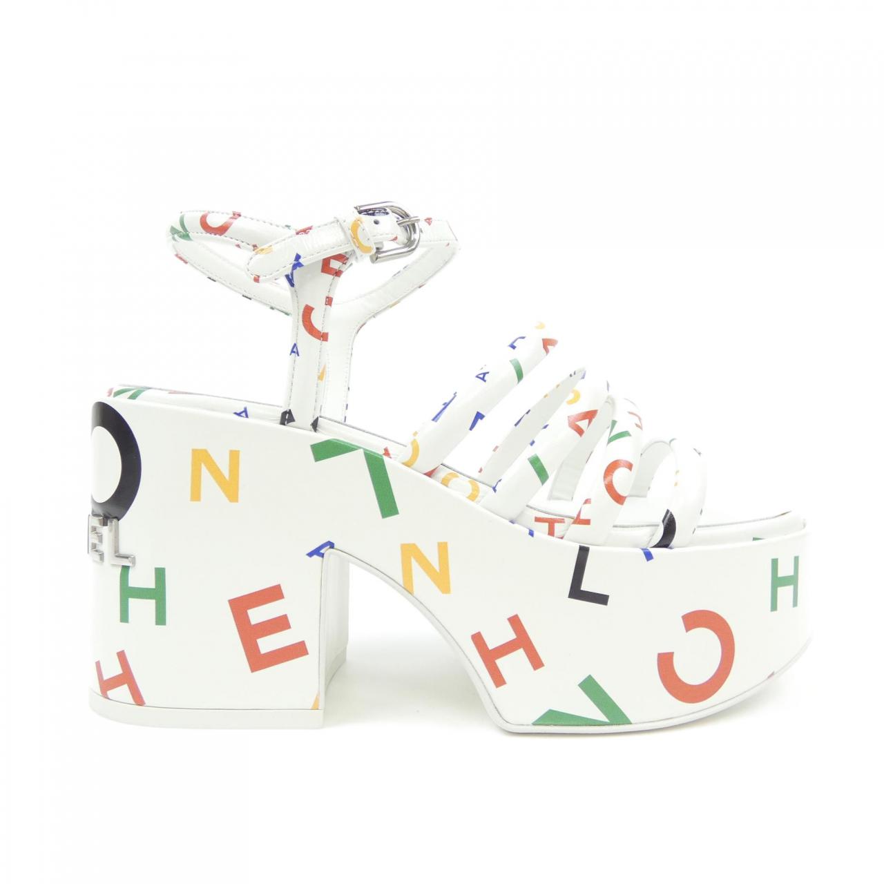 Chanel Print Calfskin Sandals