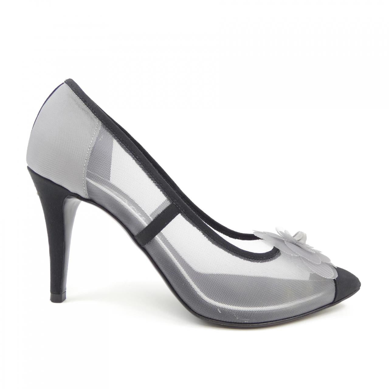 Chanel G34534Y52423 Mesh Grosgrain Pumps
