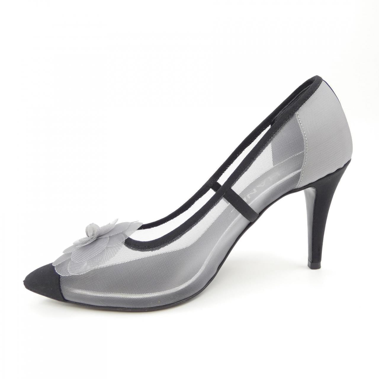Chanel G34534Y52423 Mesh Grosgrain Pumps