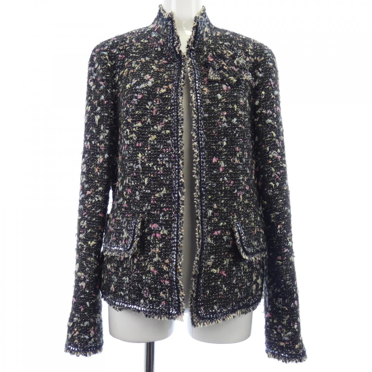 Chanel P24789W03412 04A Collarless Jacket