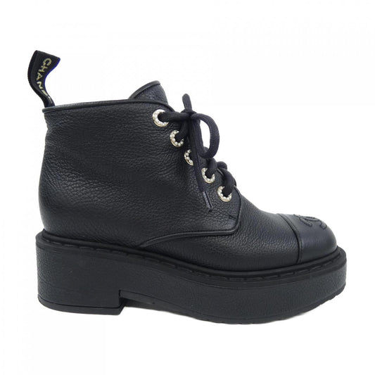 Chanel Lace Up Buffalo Boots