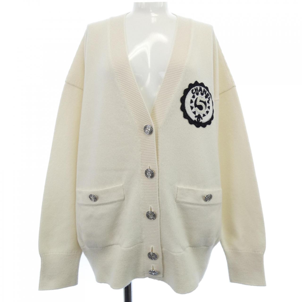 Chanel P74230K10636 23C 100% Cashmere Cardigan