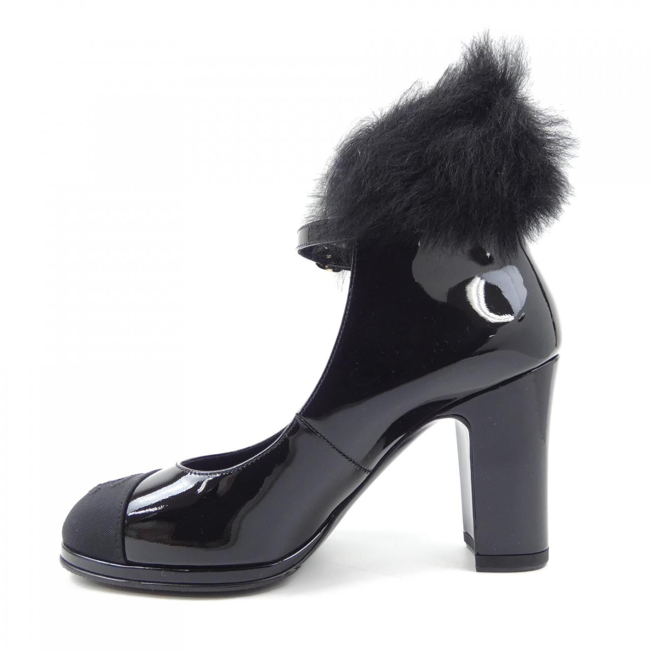 Chanel Mary Jane Patent Lambskin Pumps