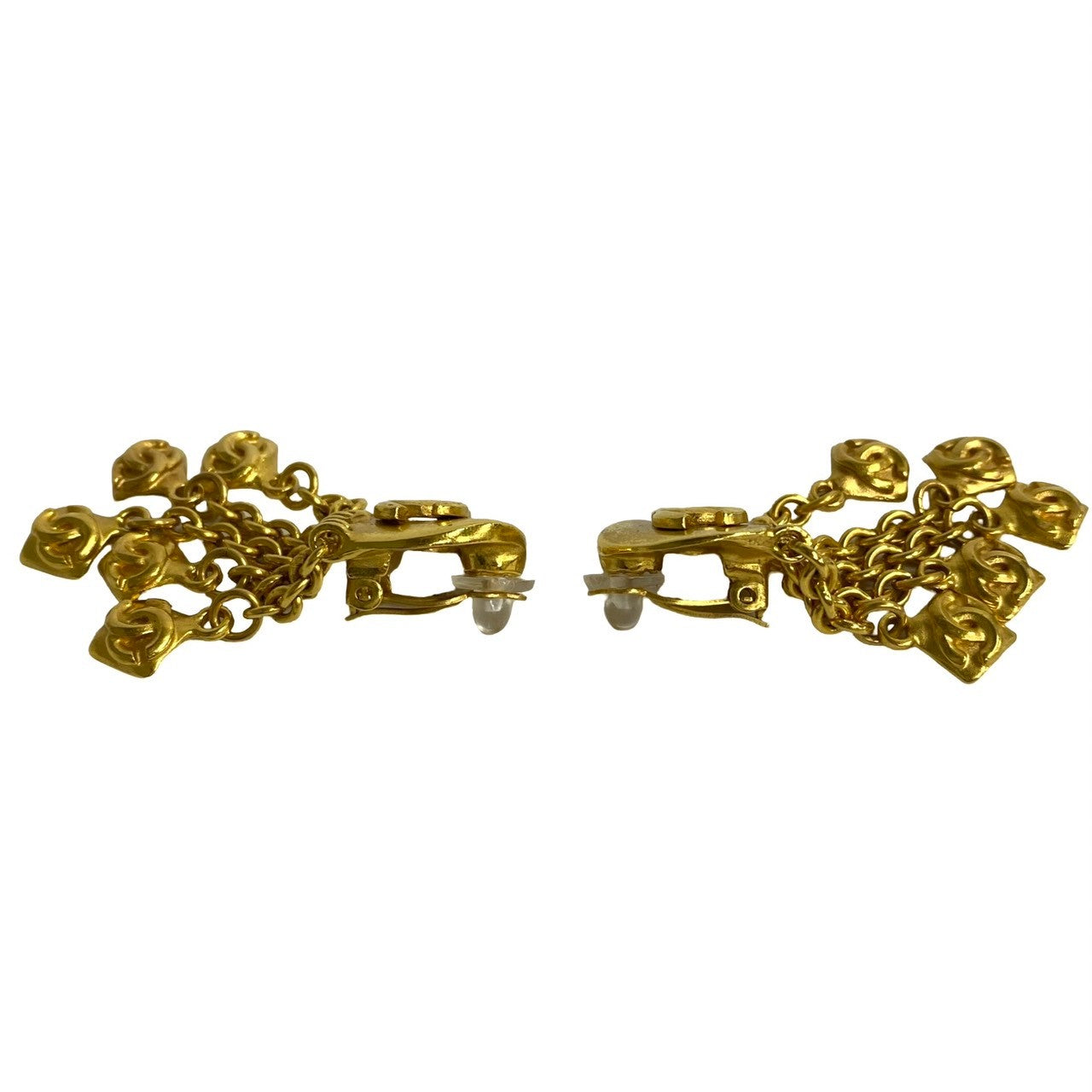 CHANEL Earring Gold Plated gold COCO Mark Women