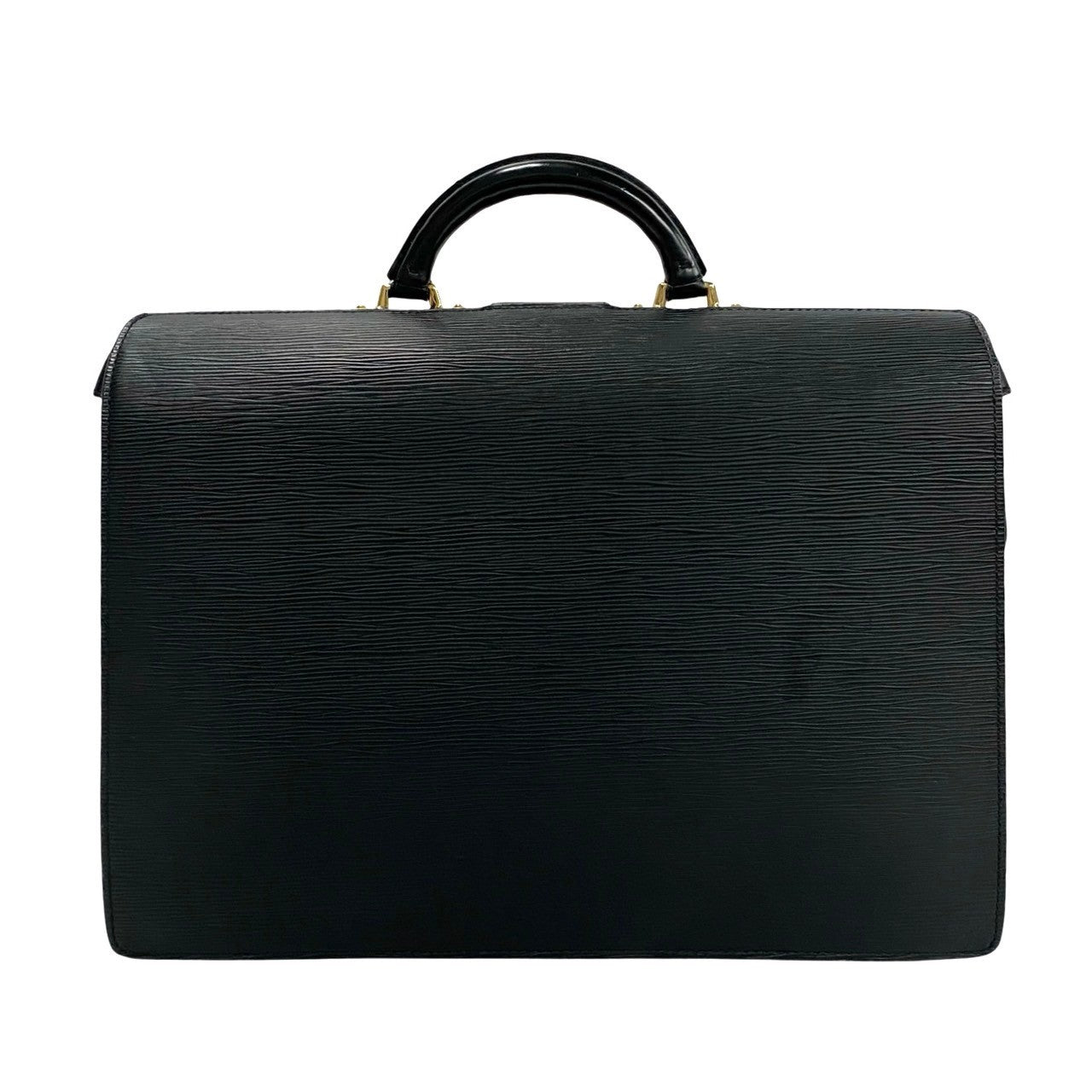 LOUIS VUITTON Business bag Epi Leather black Epi Servette Fermoir mens  d