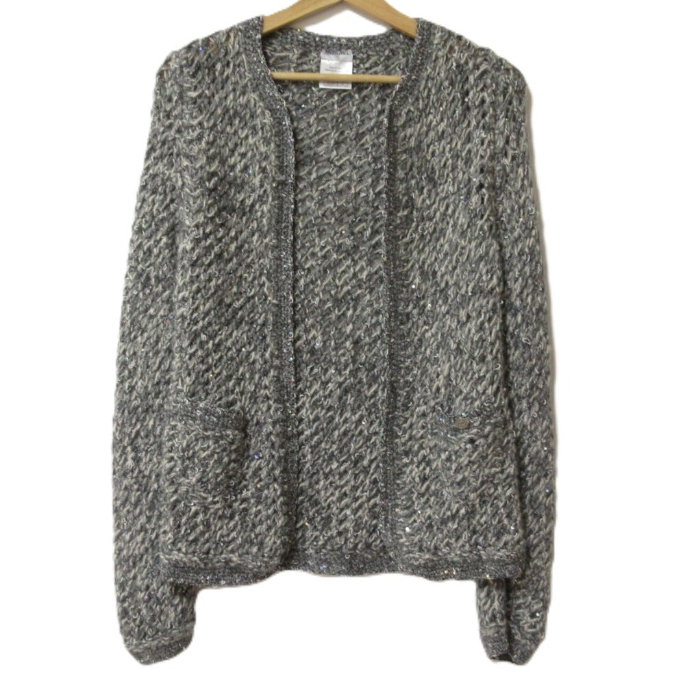 Chanel Coco Mark Cashmere Knit Cardigan