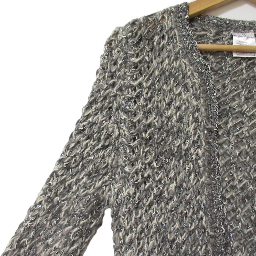 Chanel Coco Mark Cashmere Knit Cardigan