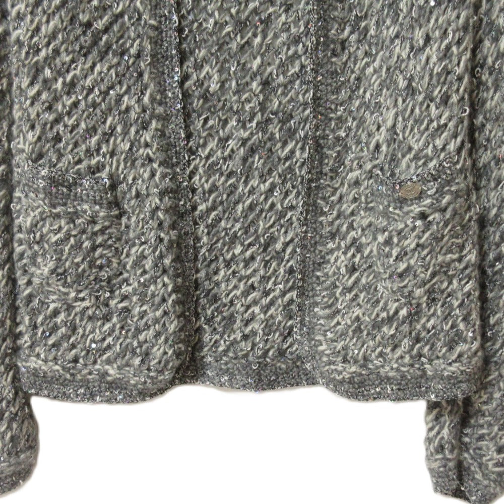 Chanel Coco Mark Cashmere Knit Cardigan
