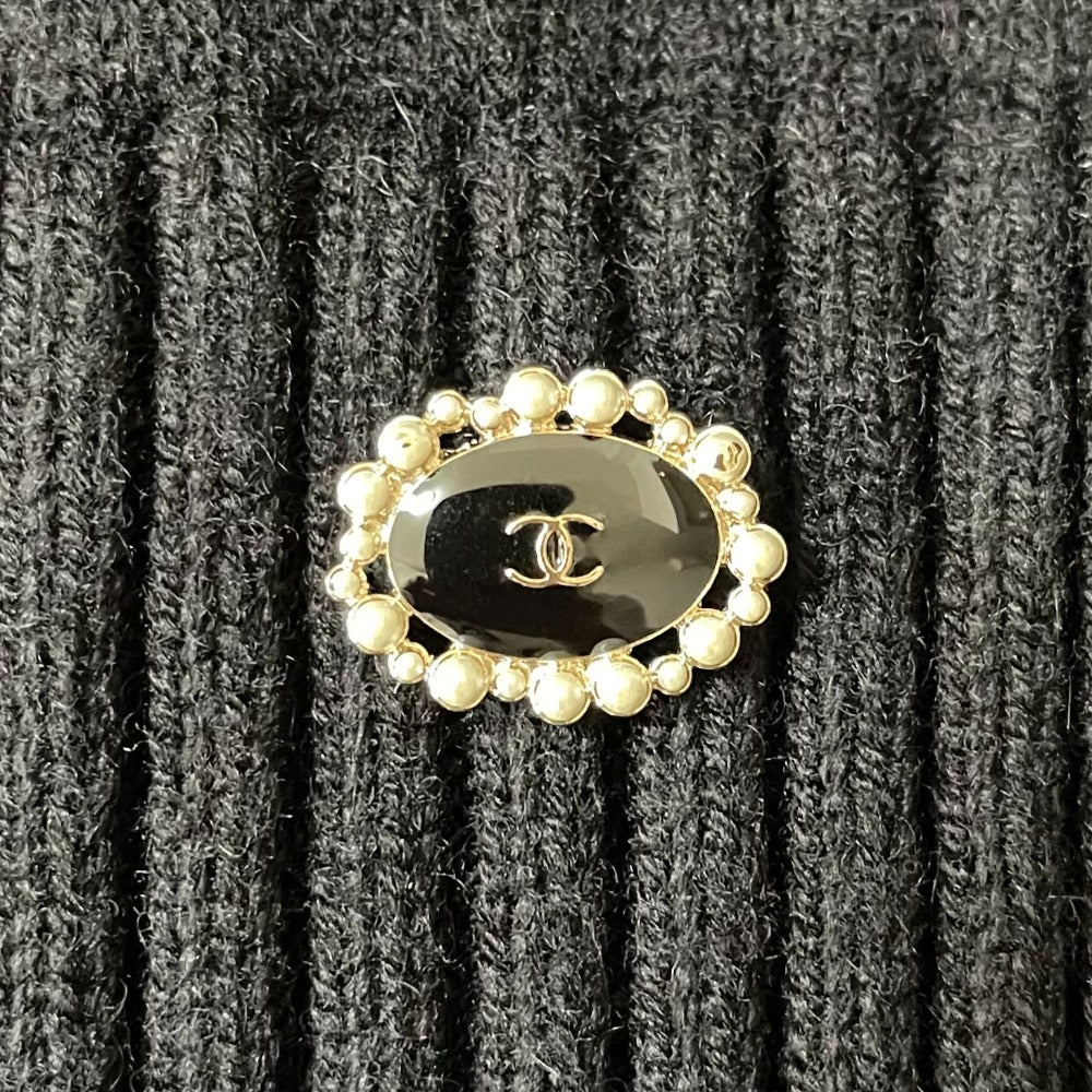 Chanel Puff Sleeve Cashmere Silk Knit
