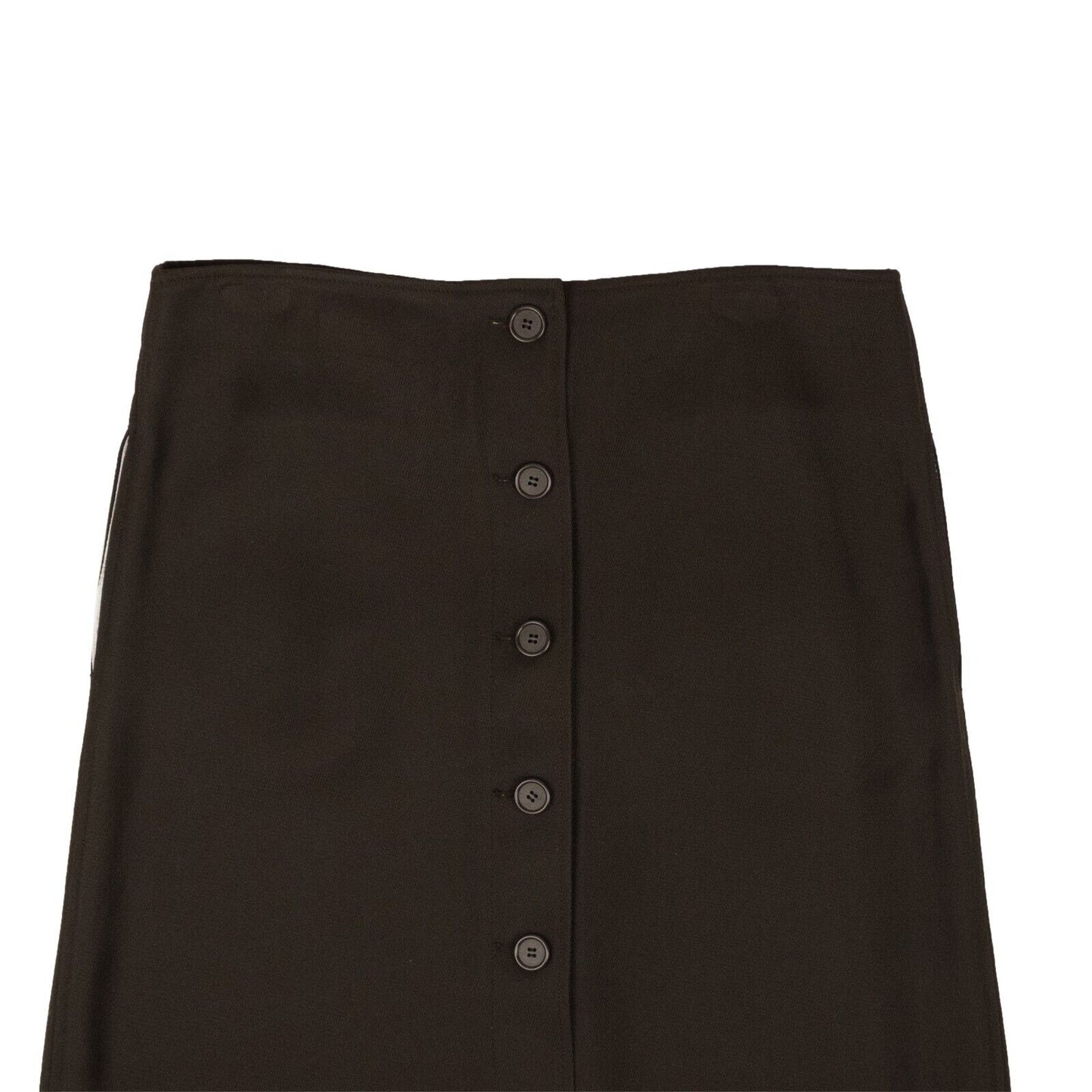 BTV-XBTM-0053/44 571964VA6F0_8812 Chocolate Luxury Bottega Veneta Button Down Skirt