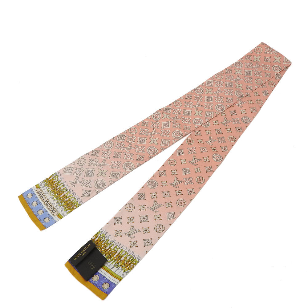 LOUIS VUITTON scarf M75208 silk pink Monogram Map Bando Women