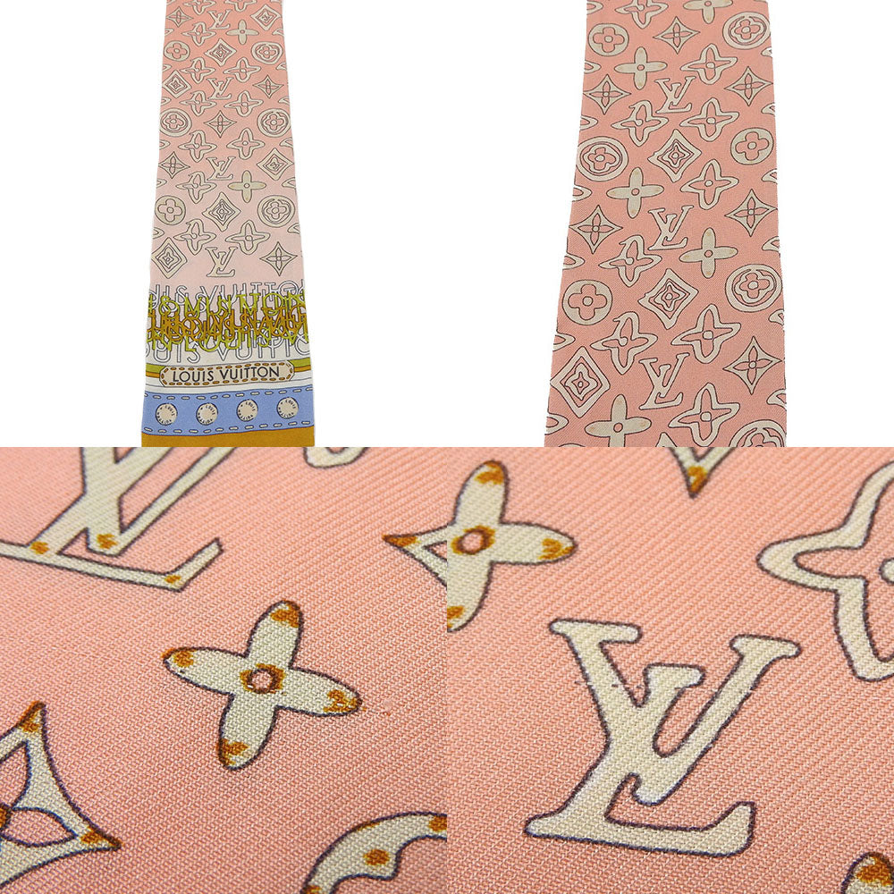 LOUIS VUITTON scarf M75208 silk pink Monogram Map Bando Women