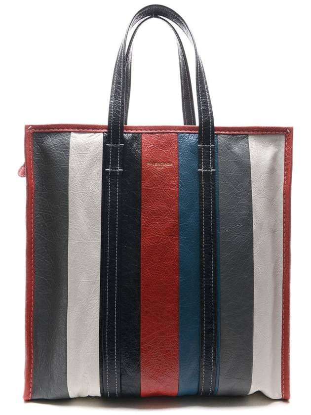Luxury Balenciaga Trending 2025 Bazar Striped Medium Tote Bag