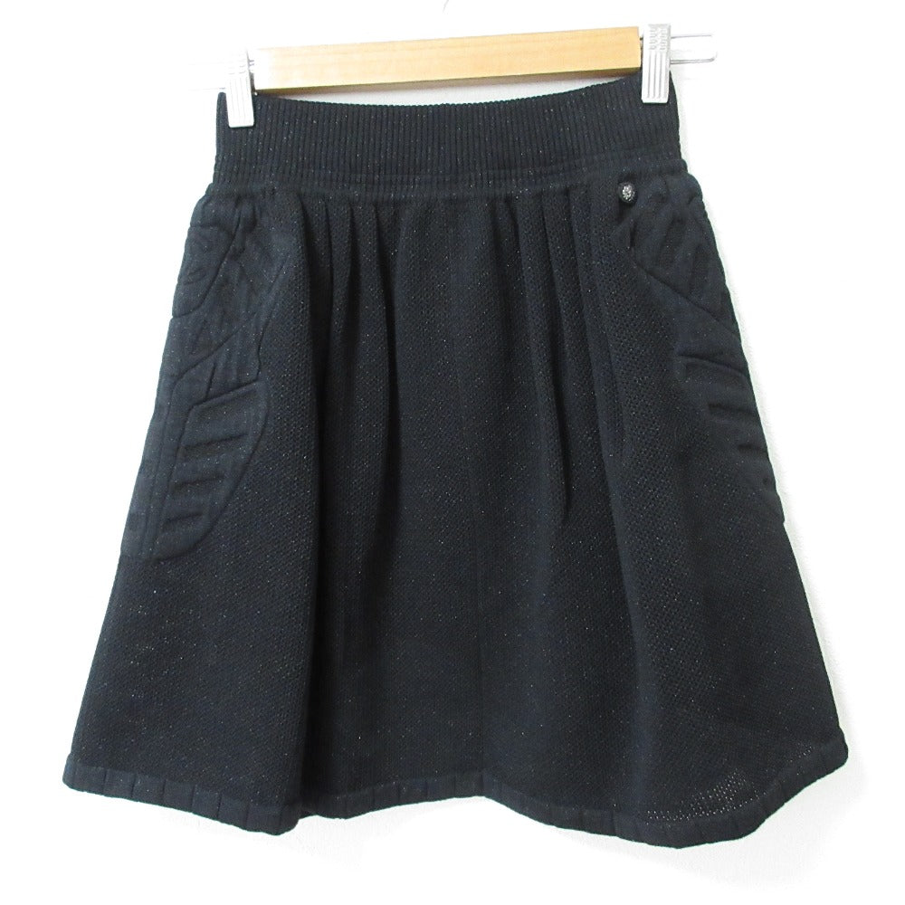 Chanel Wool Knit Mini Skirt